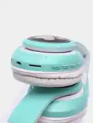Бирюзовый беспроводные наушники Bluetooth, со светящимися ушками, детские