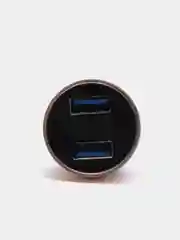 Золотой автомобильное зарядное устройство для телефона, 2 USB порта