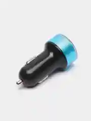 Синий автомобильное зарядное устройство для телефона, 2 USB порта