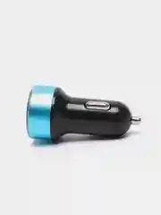 Синий автомобильное зарядное устройство для телефона, 2 USB порта