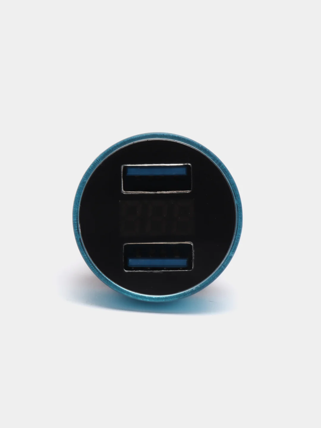 Синий автомобильное зарядное устройство для телефона, 2 USB порта