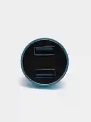 Синий автомобильное зарядное устройство для телефона, 2 USB порта