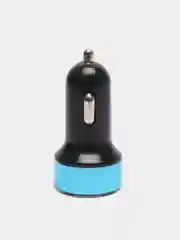 Синий автомобильное зарядное устройство для телефона, 2 USB порта