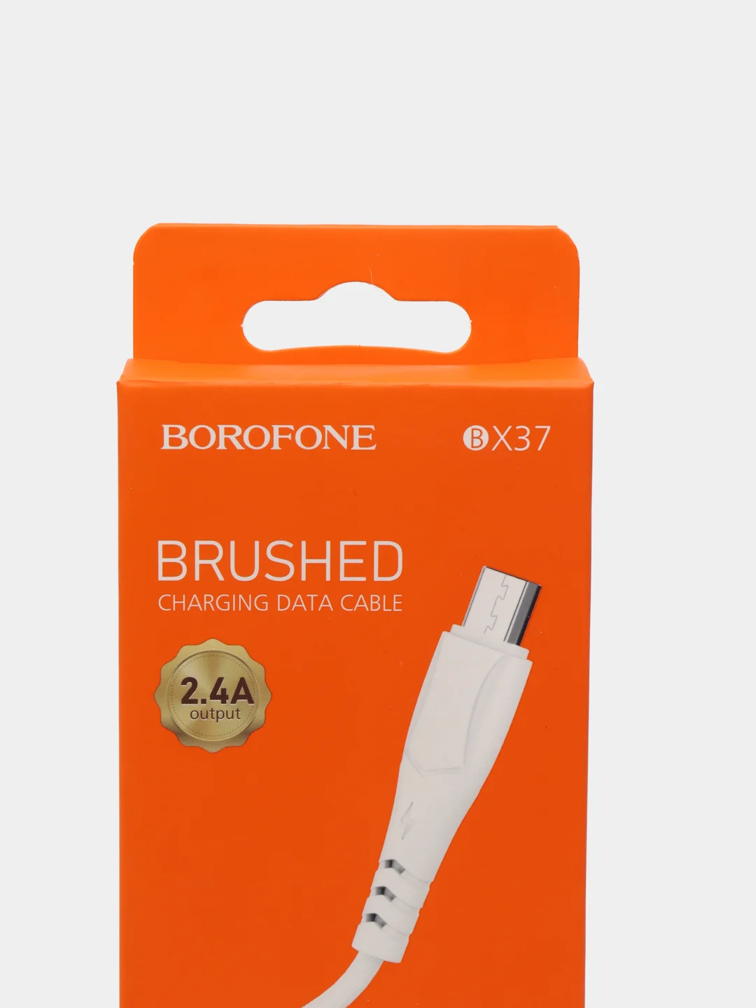 Белый кабель зарядный BOROFONE BX37 (1m, Micro-USB/Type-C/Lightning) для Android и Apple iPhone