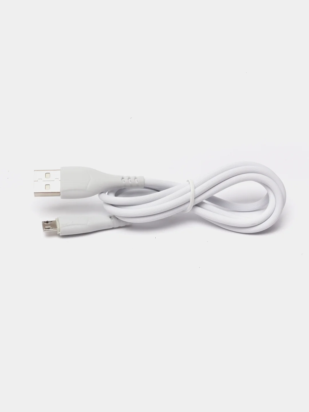 Белый кабель зарядный BOROFONE BX37 (1m, Micro-USB/Type-C/Lightning) для Android и Apple iPhone