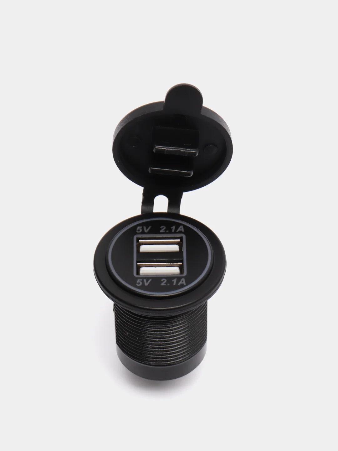 Голубой usb зарядное устройство (встраиваемое), 2.1А, автомобильное