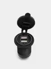 Голубой usb зарядное устройство (встраиваемое), 2.1А, автомобильное