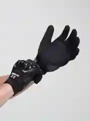 Черный мотоперчатки с защитой костяшек