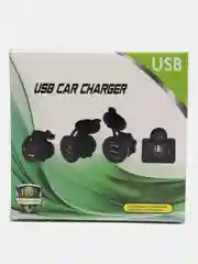 Голубой usb зарядное устройство (встраиваемое), 2.1А, автомобильное