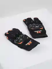 Оранжевый мотоперчатки с защитой костяшек