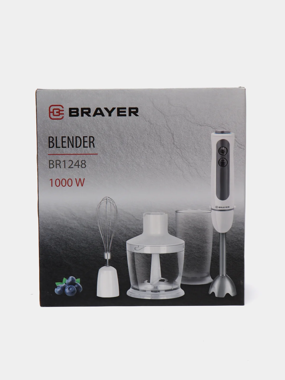 Блендер погружной BRAYER BR1248, плавная регулировка скорости