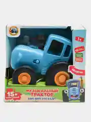 Музыкальная игрушка-каталка "Синий трактор" ТМ УМка, 15 звуков и песен, свет