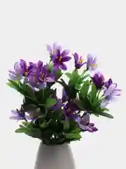 Искусственные цветы. Колокольчики (двухцветный букет). Высота: 35 см. D цветка: до 5 см