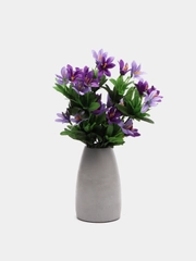 Искусственные цветы. Колокольчики (двухцветный букет). Высота: 35 см. D цветка: до 5 см