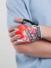 Красный спортивные перчатки "STAR"