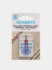 Иглы для бытовых швейных машин стандартные двойные Schmetz 130/705H ZWI № 100/4.0, уп.1 иг