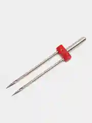 Иглы для бытовых швейных машин стандартные двойные Schmetz 130/705H ZWI № 100/4.0, уп.1 иг