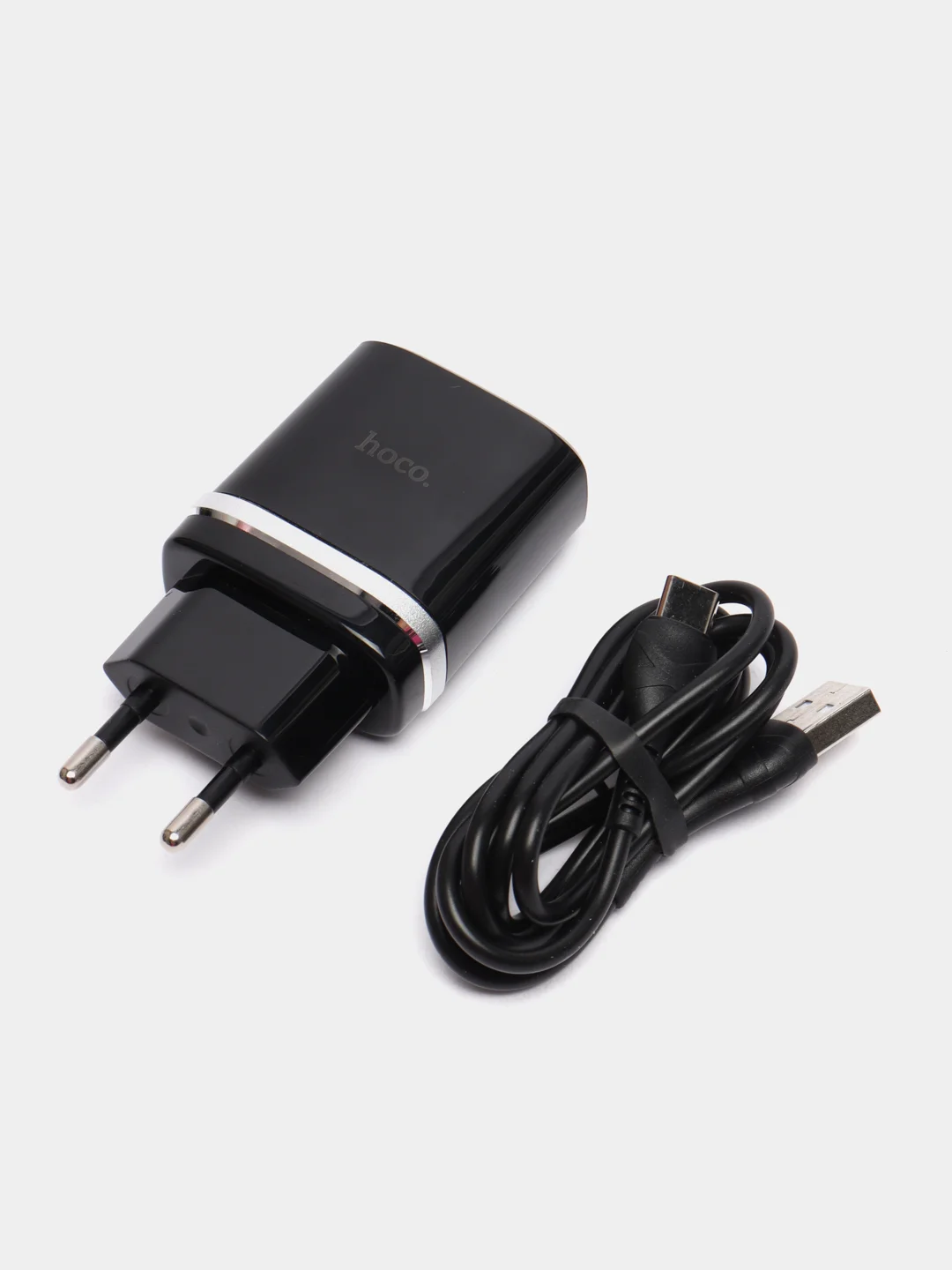 Черный сетевое зарядное устройство Type-C Hoco C12Q 18W QC 3.0 Самсунг/Хонор/Xiaomi/Андроид/Redmi