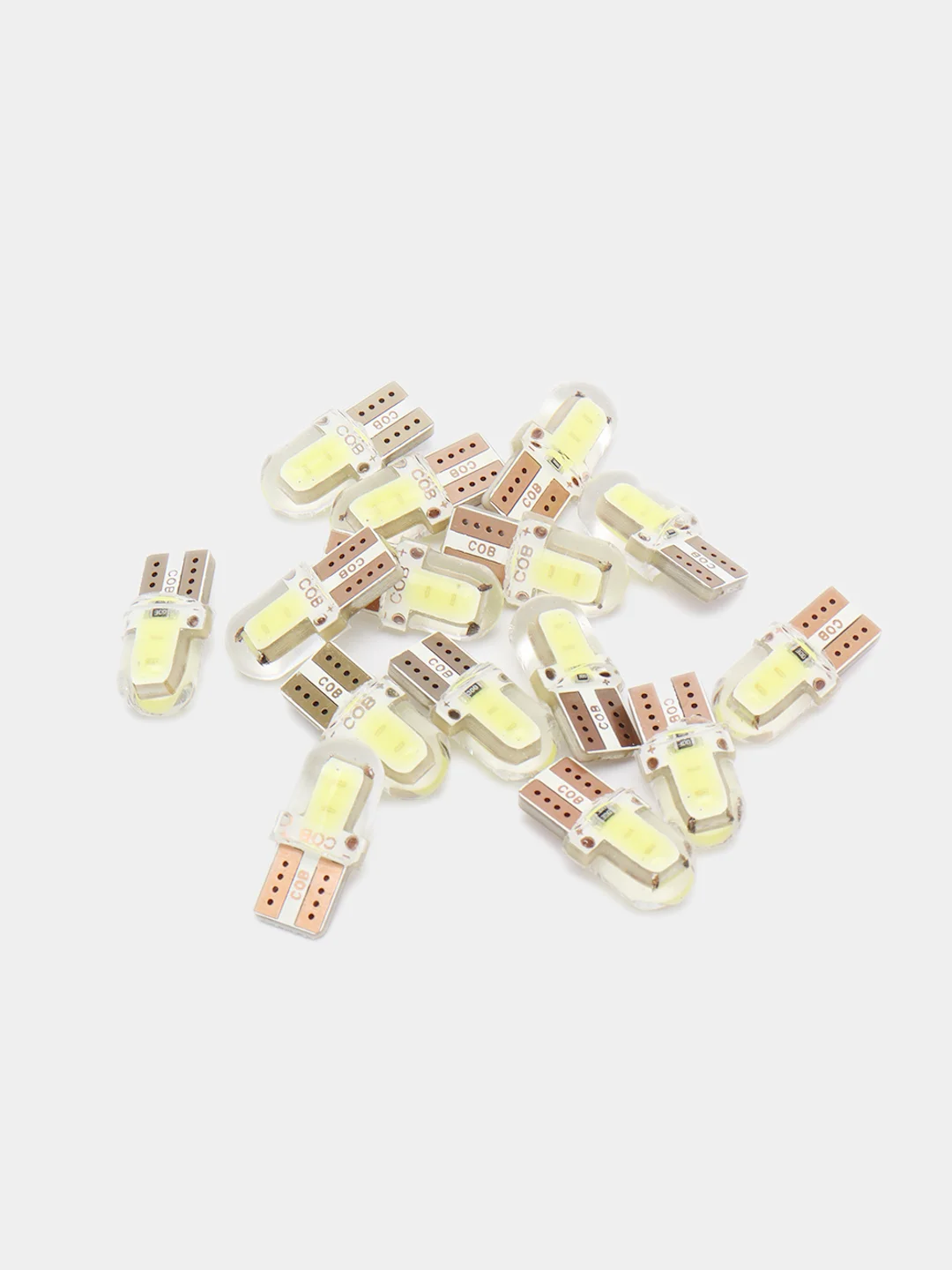 Белый светодиоды лампы для габаритных огней подсветки автомобиля, W5W T10 LED COB