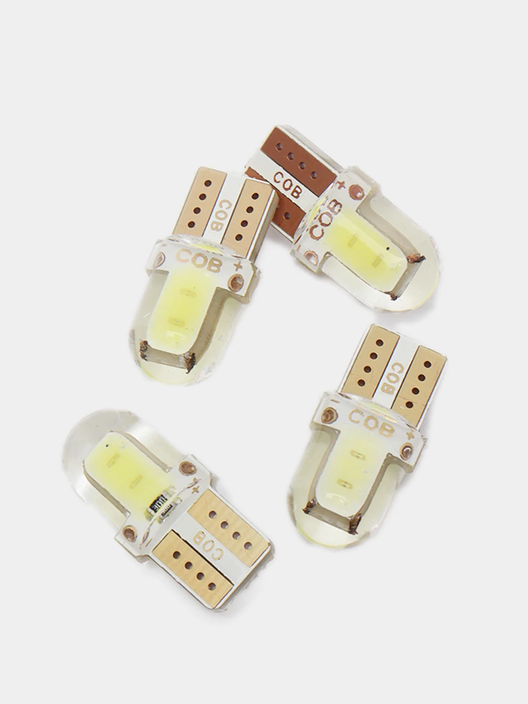 Белый светодиоды лампы для габаритных огней подсветки автомобиля, W5W T10 LED COB