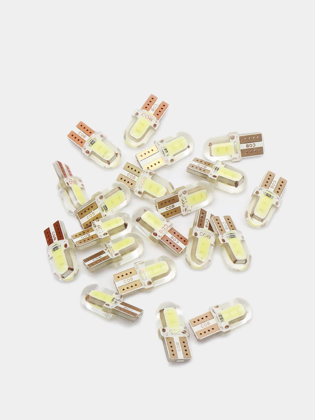 Белый светодиоды лампы для габаритных огней подсветки автомобиля, W5W T10 LED COB