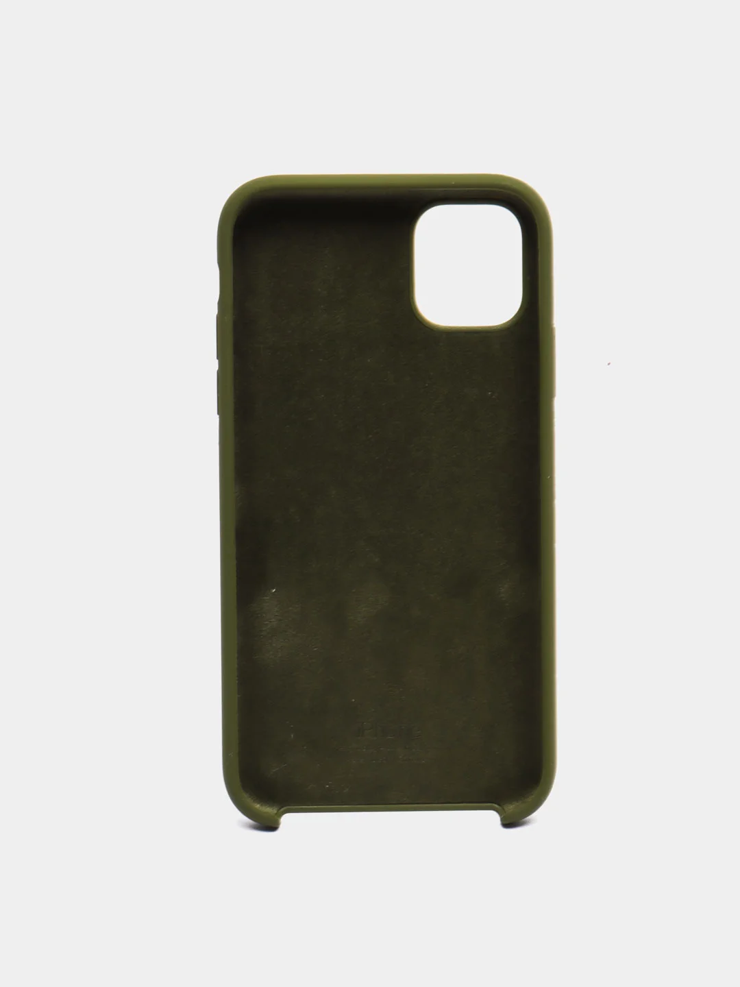 Зелёный хаки чехол Silicone Case для Apple iPhone 11 силиконовый противоударный для айфона Soft Touch