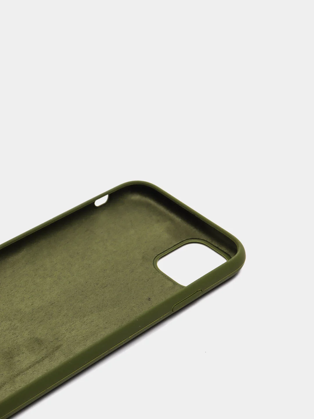 Зелёный хаки чехол Silicone Case для Apple iPhone 11 силиконовый противоударный для айфона Soft Touch