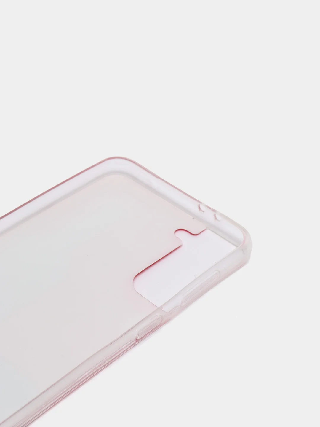Вишнёвый чехол Samsung Galaxy S21, S21+, Галакси С21, С21+ силиконовый с рисунком и блестками