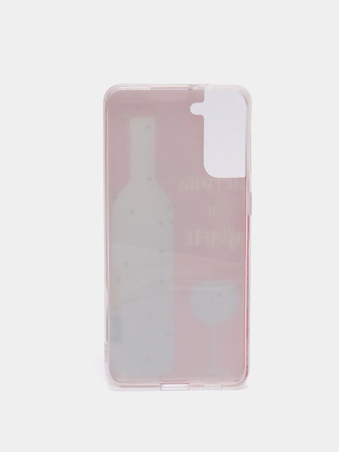 Вишнёвый чехол Samsung Galaxy S21, S21+, Галакси С21, С21+ силиконовый с рисунком и блестками