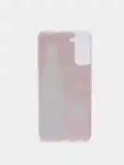 Вишнёвый чехол Samsung Galaxy S21, S21+, Галакси С21, С21+ силиконовый с рисунком и блестками