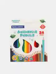 Карандаши цветные акварельные BRAUBERG PREMIUM AQUARELLE, 24 цвета