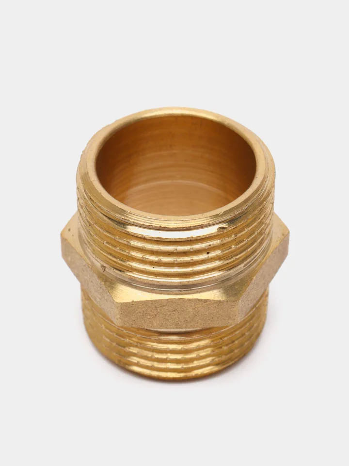 Ниппель сантехнический 1/2"(15мм) с наружной резьбой(упак 2штуки)