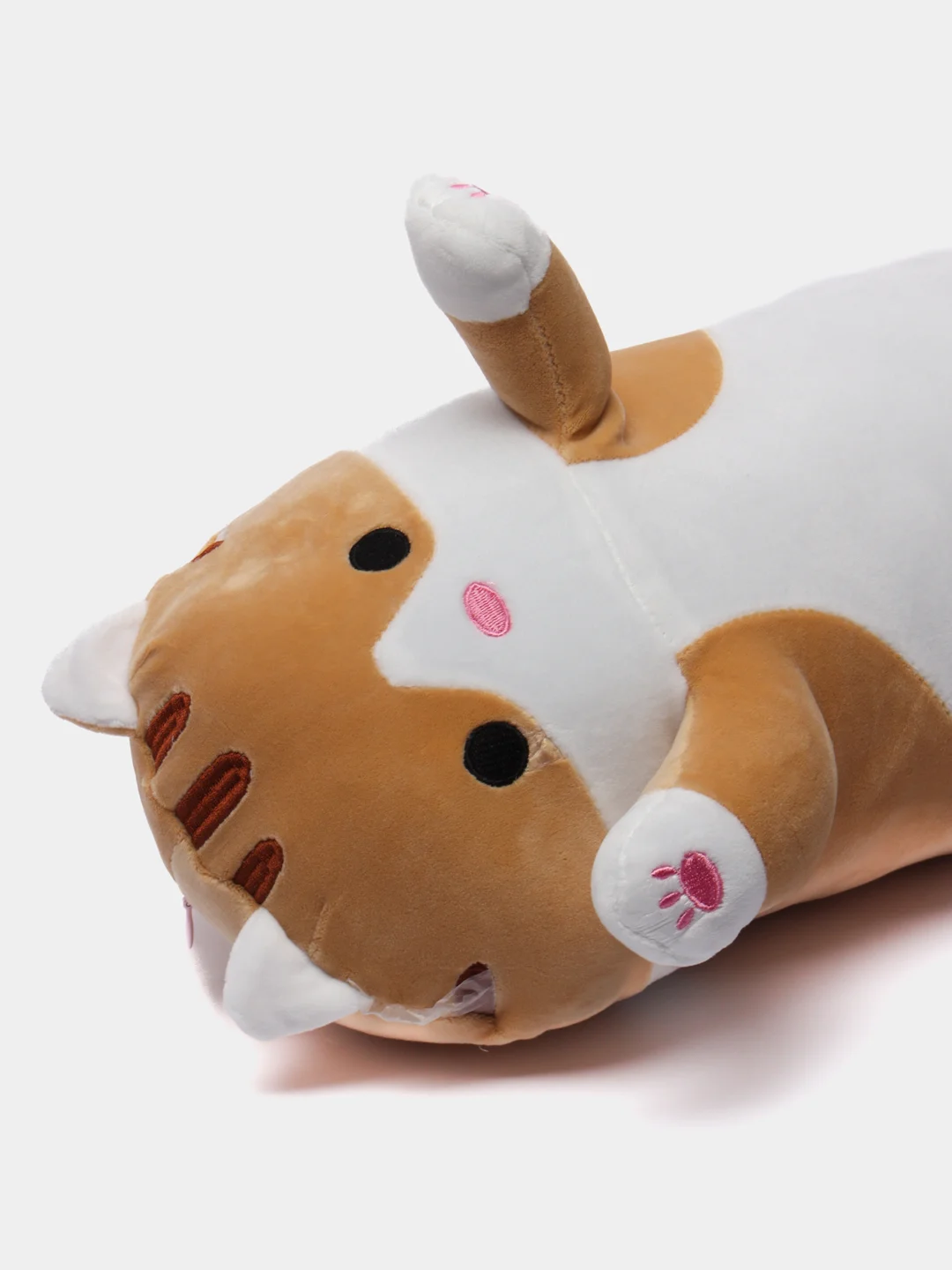Бежевый мягкая игрушка "Котик" подушка/кот батон