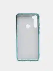 Бирюзовый чехол Xiaomi Redmi Note 8T цветной, силиконовый, с глянцевой рамкой (Редми Нот 8Т)