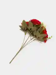 Бордовый искусственные цветы розы, букет, пионы, камелии