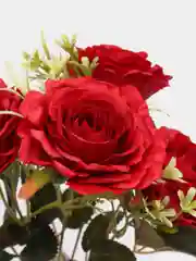 Бордовый искусственные цветы розы, букет, пионы, камелии