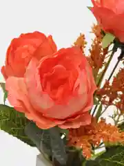 Коралловый искусственные цветы пионы "Марципан"