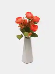 Коралловый искусственные цветы пионы "Марципан"