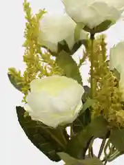 Белый искусственные цветы пионы "Марципан"