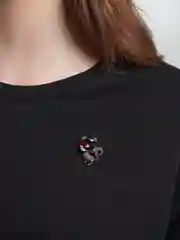 Шоколадный брошь женская котик
