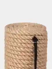 Серый меланж когтеточка для кошек с игрушкой 30*30*50