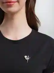 Серебряный брошь женская "Балерина"