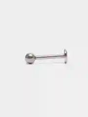 Серебряный пирсинг штанга "Шар"