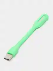 Зеленый светодиодный USB светильник, гибкая LED лампа, фонарик