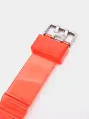 Красный ремешок для Apple Watch 38 / 40 / 41 / 42 / 44 / 45 / 49 мм браслет силиконовый прозрачный