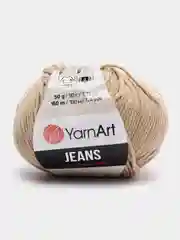 Светло-коричневый пряжа YarnArt Jeans, 50 г, 160 м