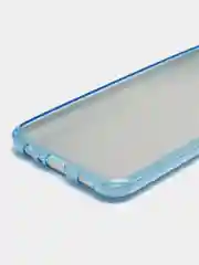 Голубой чехол Samsung Galaxy A03, Самсунг Галакси А03 блестящий