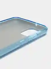 Голубой чехол Samsung Galaxy A03, Самсунг Галакси А03 блестящий