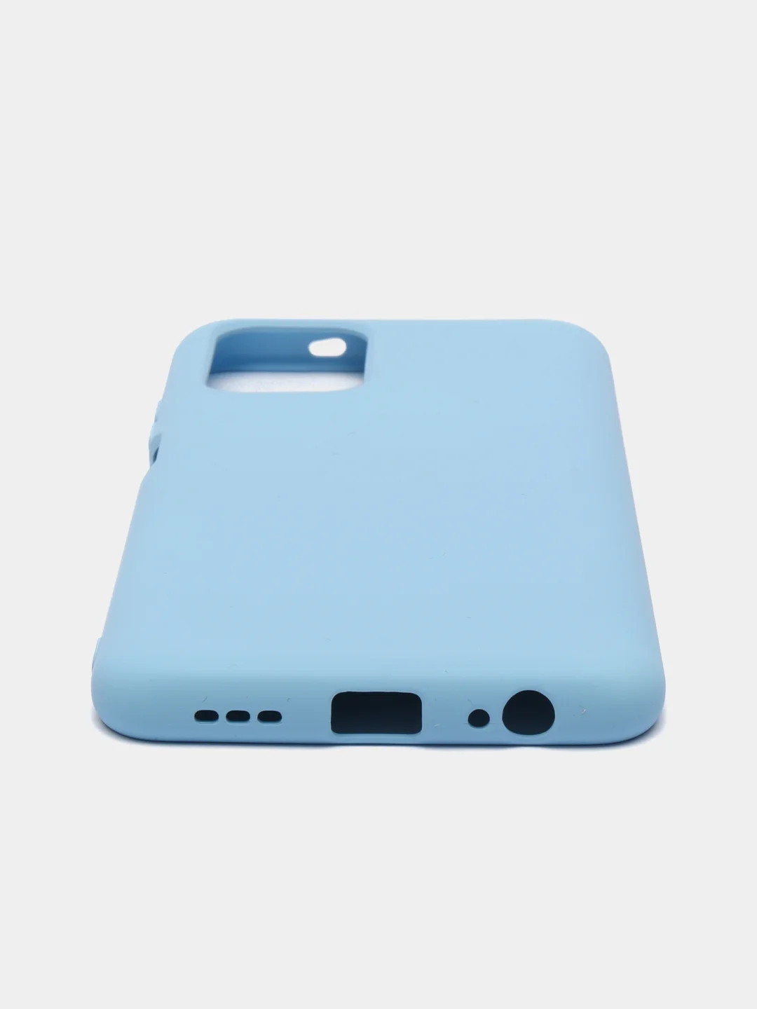 Голубой чехол силиконовый Redmi Note 10, Note 10S