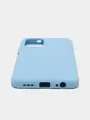 Голубой чехол силиконовый Redmi Note 10, Note 10S